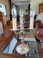 Franse brocante oude lamp tafellamp art deco koper, Ophalen of Verzenden