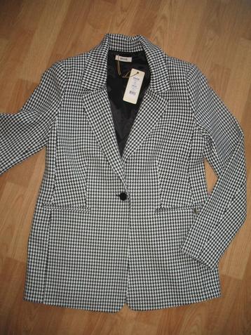 ANNA Colbert Jas Zwart/ Wit Maat 40 *Ongedragen beschikbaar voor biedingen