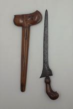 Antieke rechte Keris Jalak Tilam Sari Kriss Krissen, VH1882, Antiek en Kunst, Verzenden