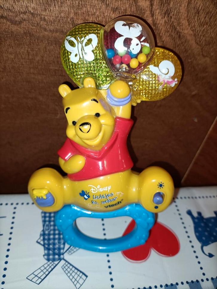Winnie de Pooh geluiden rammelaar met lichtjes, Verzamelen, Disney, Gebruikt, Winnie de Poeh of vrienden, Ophalen of Verzenden