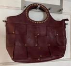 Burgundy handtas met studs, Ophalen of Verzenden, Nieuw, Rood, Handtas
