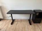 IKEA BEKANT bureau zwart 140x60, Ophalen, In hoogte verstelbaar, Gebruikt, Bureau