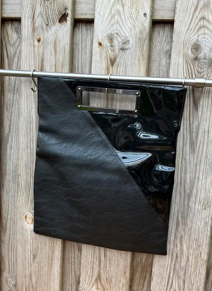 Elegante MEXX damestas / shopper, zwart, imitatie (lak)leer., Sieraden, Tassen en Uiterlijk, Tassen | Damestassen, Zo goed als nieuw