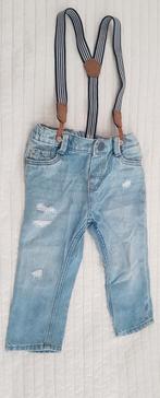 Spijkerbroek met bretels maat 80 blauw baby kleding jeans, Kinderen en Baby's, Babykleding | Maat 80, Broekje, Verzenden, H&M