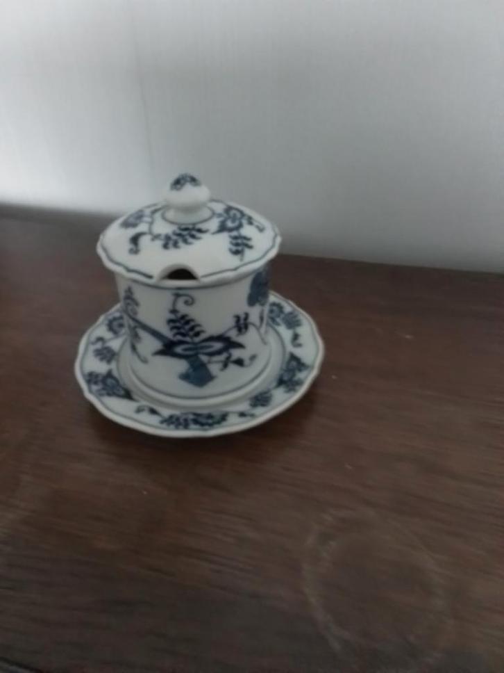 Delfts Blauw Jam Potje met Deksel en Schotel, Antiek en Kunst, Antiek | Porselein, Ophalen of Verzenden