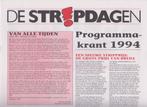 Stripdagen 1994 programmakrant, Eén stripboek, Ophalen of Verzenden, Gelezen