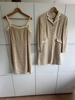 Josephine & Co linnen zomerjurk met 3/4 linnen jas/blazer, Kleding | Dames, Ophalen of Verzenden, Zo goed als nieuw, Maat 38/40 (M)