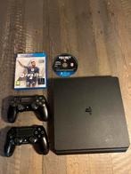 PS4 slim 500 GB, Spelcomputers en Games, Spelcomputers | Sony PlayStation 4, Ophalen, Gebruikt, Met 2 controllers, Slim
