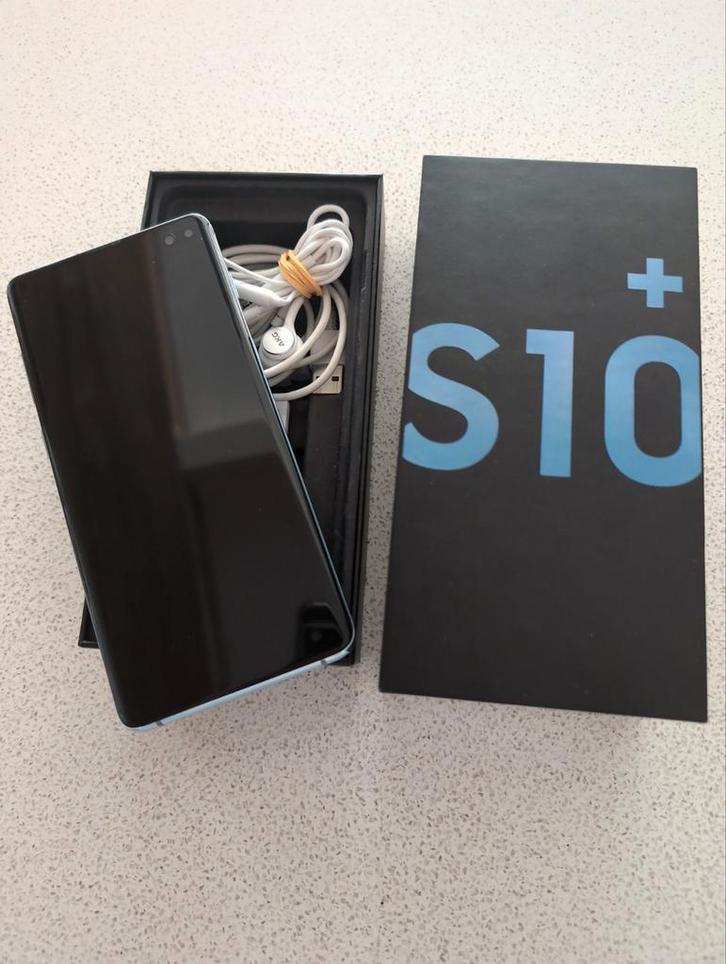 Samsung S10 Plus Prism Blue - Krasvrij, enkele pixels stuck, Telecommunicatie, Mobiele telefoons | Samsung, Zo goed als nieuw