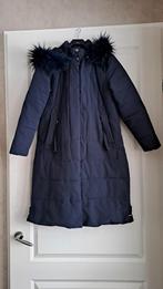 Rino & Pelle gewatteerde damesjas met bontrand - Maat 42, Blauw, Maat 42/44 (L), Ophalen of Verzenden, Zo goed als nieuw