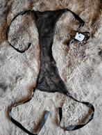 Zwarte String met Linten, Aurora, Ophalen of Verzenden, Zwart, String