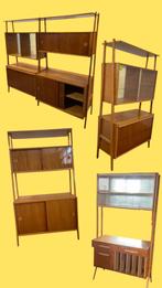 Vintage wandkasten jaren 60 meerdere beschikbaar, Huis en Inrichting, Kasten | Wandmeubels, ,.., Ophalen of Verzenden, Zo goed als nieuw