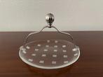 Vintage verzilverde bordenklem / schalenklem., Overige materialen, Overige typen, Ophalen of Verzenden, Zo goed als nieuw