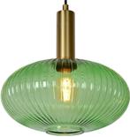 Groen Glazen Lucide Hanglamp Maloto 30cm - E27, Ophalen of Verzenden, Zo goed als nieuw, Glas, Minder dan 50 cm