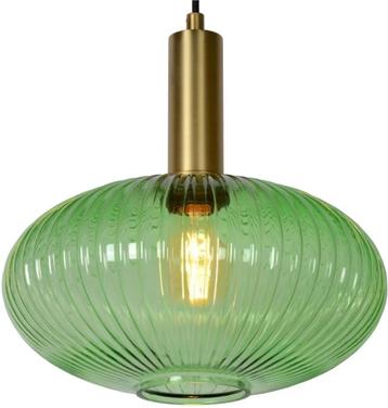 Groen Glazen Lucide Hanglamp Maloto 30cm - E27 beschikbaar voor biedingen