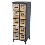 Industriële Retro Vintage Mango Houten Ladekast Balinees, Huis en Inrichting, Kasten | Ladekasten, Minder dan 50 cm, Info@dehanzeherten.nl