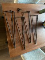 Zwarte meubelpoten - 4 stuks, 60 cm hoog, Ophalen, Tafelpoot, Gebruikt, 50 tot 100 cm