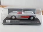 Newray 1957 Chevrolet Corvette 1/43  zilver met rood , Hobby en Vrije tijd, Modelauto's | 1:43, Ophalen of Verzenden, Nieuw, Auto