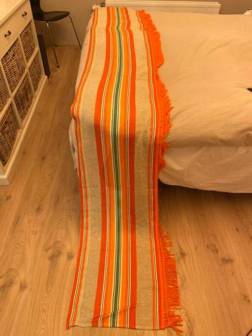 Vintage gestreepte loper met franjes beschikbaar voor biedingen
