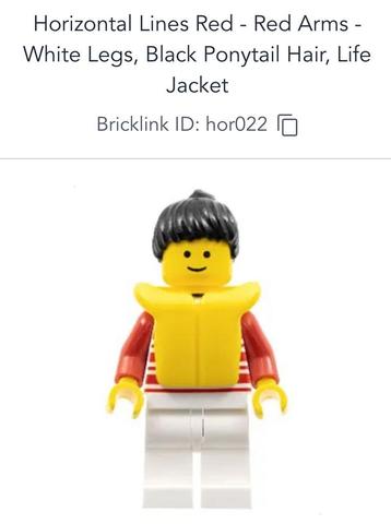 Lego Minifiguur Reddingsvest hor022 beschikbaar voor biedingen