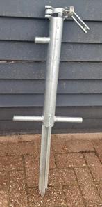 Voetstuk RVS parasolhouder, Tuin en Terras, Ophalen of Verzenden, Gebruikt, Minder dan 1 meter, Overige typen