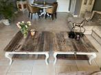 Riviera Maison driftwood salontafels prijs per stuk, Huis en Inrichting, Tafels | Salontafels, 50 tot 100 cm, Teakhout, Gebruikt