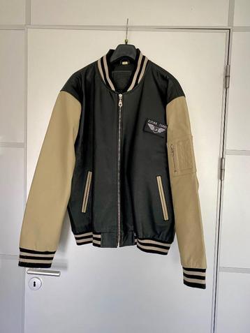 i628 Echt leren piloten-jas mt 52=L winterjas flight-jacket beschikbaar voor biedingen