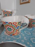 4 koffiekoppen+schotels Villeroy & Boch New Wave Farida, Nieuw, Ophalen of Verzenden, Overige stijlen, Kop(pen) en/of Schotel(s)