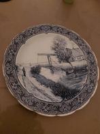 Delfts blauw wandbord, Antiek en Kunst, Antiek | Wandborden en Tegels, Ophalen