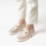 Manfield leren loafers maat 39. Nieuw, winkelprijs €119,99., Ophalen of Verzenden, Zo goed als nieuw, Beige, Instappers