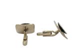Vintage zilveren manchetknopen met klapmechaniek, Sieraden, Tassen en Uiterlijk, Manchetknopen, Verzenden, Zo goed als nieuw, Www.nynkegardenier.nl