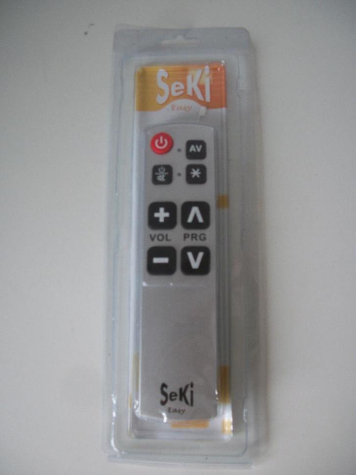 Senioren Afstandsbediening - Seki - Eenvoudig - Nieuw, Audio, Tv en Foto, Afstandsbedieningen, Nieuw, Universeel, Tv, Ophalen of Verzenden
