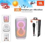 ✅NIEUW✅ JBL Partybox 320 Wit + Microfoon, JBL, Overige typen, Nieuw, Ophalen of Verzenden