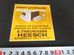 sticker heesch a theunissen keukens tegels sanitair haarden, Ophalen, Zo goed als nieuw