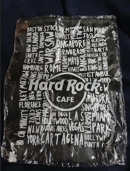 Hard Rock Cafe "Worldtour" Drawstring Bag rugzakje nieuw, Verzenden, Nieuw, Overige typen