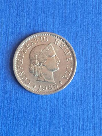 1965 Zwitserland 5 rappen, schaars beschikbaar voor biedingen