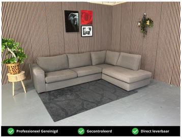 GRATIS LEVERING Hoekbank Stof Bruin 295x210 REFURBISHED beschikbaar voor biedingen