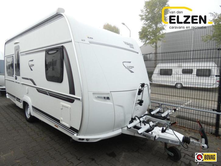 Fendt Saphir 445 TFB Mover, luifel, fietsendr., Caravans en Kamperen, Caravans, Bedrijf, tot en met 4, 1000 - 1250 kg, Rondzit