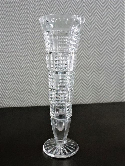 Antiek kristallen vaasje d' Arques met mooi diamantslijpsel, Antiek en Kunst, Antiek | Glas en Kristal, Ophalen of Verzenden