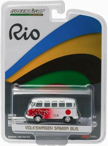 VW Volkswagen bus T1 Samba van Greenlight 1/64 Rio Japan beschikbaar voor biedingen