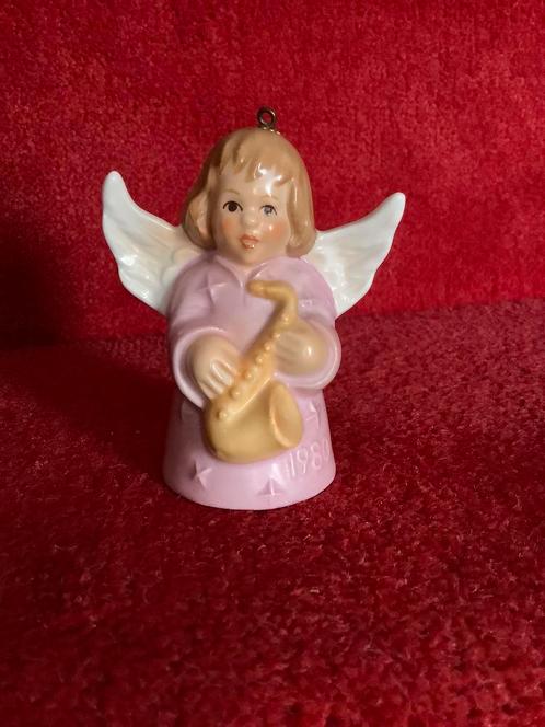 Goebel Angel bell 1980 ❤️ engel beeldje roze, Antiek en Kunst, Antiek | Religie, Ophalen of Verzenden