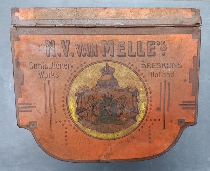 voorraadblik Toffees Van Melle Breskens, Verzamelen, Blikken, Gebruikt, Overige, Overige merken, Verzenden