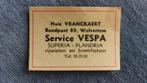 Luciferetiket, huis Vranckaert, Service Vespa, Verzenden, Gebruikt, Luciferdoosjes of -merken