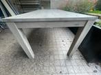 Grijze Tafel - Gebruikt met verfsporen, Ophalen, Gebruikt, 100 tot 150 cm, 50 tot 100 cm