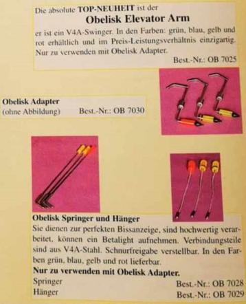 Obelisk Beetmelders geen Delkim, Nash, Fox, Karper beschikbaar voor biedingen