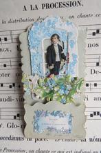 Antieke Franse 3D pop-up communiekaart, Antiek en Kunst, Antiek | Religie, Ophalen of Verzenden