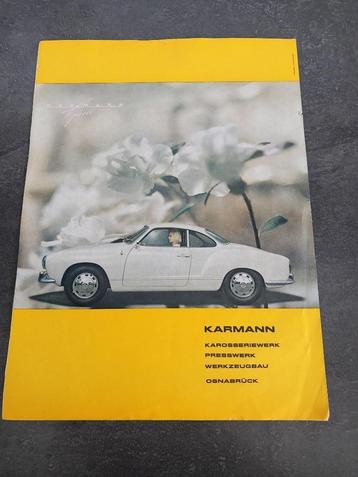 Poster VW Karmann Ghia met miniatuur