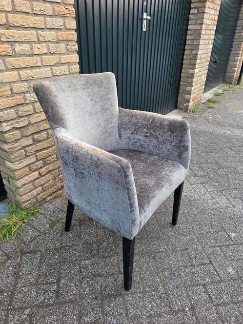 Eettafel Stoelen verlours Grijs, Huis en Inrichting, Stoelen, Zo goed als nieuw, Stof, Grijs, Ophalen