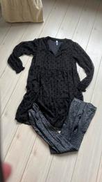 Zwarte jurk 164 170 176 xs s kerstjurk glitter maillot, Ophalen of Verzenden, Zo goed als nieuw, Meisje, Jurk of Rok
