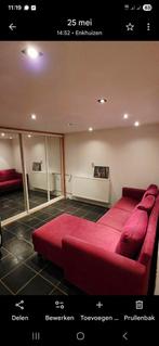 Bank - klein gaatje bekleding - gratis ophalen Enkhuizen, Ophalen, Gebruikt, Driepersoons, 75 tot 100 cm